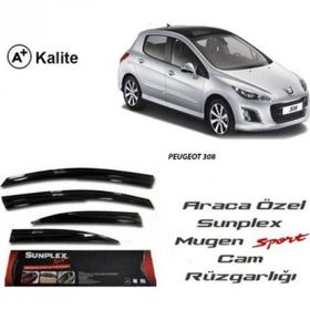 Sunplex Peugeot 308 Mugen Tip Cam Rüzgarlığı