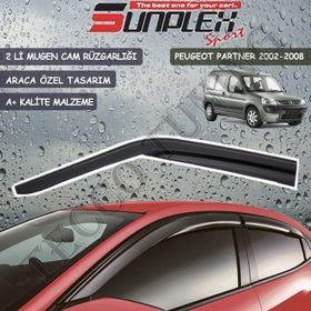 Sunplex Peugeot Partner 2002-2008 Mugen 2 Li Set Cam Rüzgarlığı