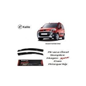 Sunplex Peugeot Partner Tepe 2008 Mugen Tip Cam Rüzgarlığı