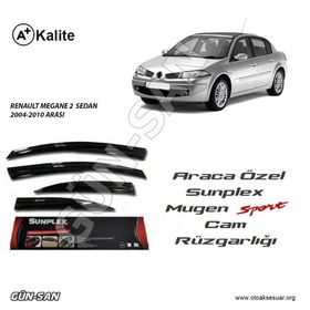 Sunplex Renault Megane 2 Mugen Tip 4lü Cam Rüzgarlığı