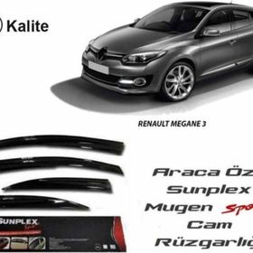 Sunplex Renault Megane 3 2009-2016 4lü Mugen Cam Rüzgarlığı