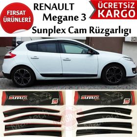 Sunplex Renault Megane 3 4 Parça 2009-2016 Cam Rüzgarlığı