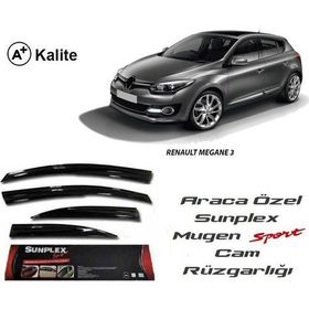 Sunplex Renault Megane 3 Mugen Tip Cam Rüzgarlığı