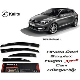 Sunplex Renault Megane 3 Mugen Tip Cam Rüzgarlığı
