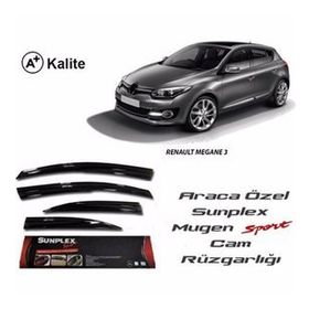Sunplex Renault Megane 3 Mugen Tip Cam Rüzgarlığı
