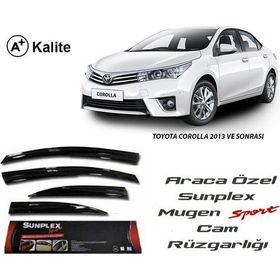Sunplex Toyota Corolla 2013 Mugen Tip Cam Rüzgarlığı