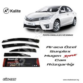 Sunplex Toyota Corolla 2013 Mugen Tip Cam Rüzgarlığı