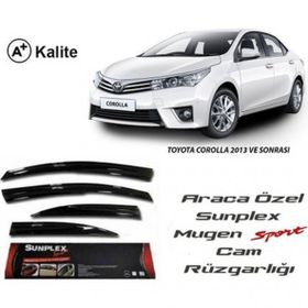 Sunplex Toyota Corolla 2013 Mugen Tip Cam Rüzgarlığı