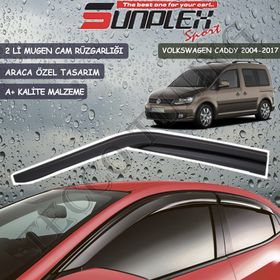 Sunplex Volkswagen Caddy 2004-2017 Mugen 2 Li Set Cam Rüzgarlığı