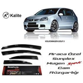 Sunplex Volkswagen Golf 5 Mugen Tip Cam Rüzgarlığı