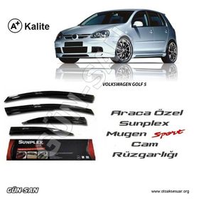 Sunplex Volkswagen Golf 5 Mugen Tip Cam Rüzgarlığı