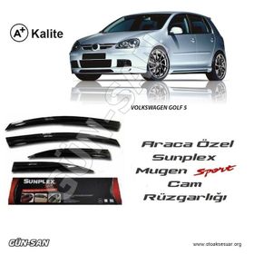 Sunplex Volkswagen Golf 5 Mugen Tip Cam Rüzgarlığı