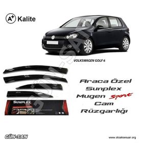Sunplex Volkswagen Golf 6 Mugen Tip 4lü Cam Rüzgarlığı