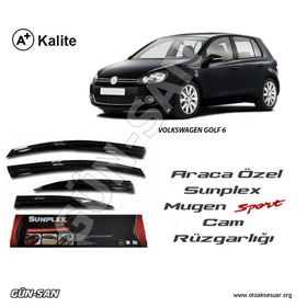 Sunplex Volkswagen Golf 6 Mugen Tip 4lü Cam Rüzgarlığı