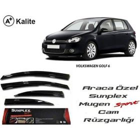 Sunplex Volkswagen Golf 6 Mugen Tip Cam Rüzgarlığı