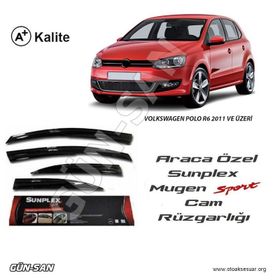 Sunplex Volkswagen Polo R6 Mugen Tip 4lü Cam Rüzgarlığı