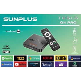 Sunplus Tesla Q4 Pro 6K 4GB Ram 32GB Hafıza Android Tv Box