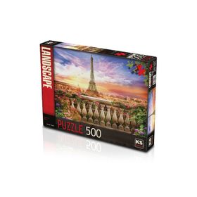 Sunset In Eiffel 500 Parça Puzzle