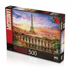 Sunset In Eiffel 500 Parça Puzzle