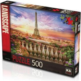 Sunset In Eiffel 500 Parça Puzzle