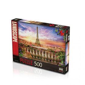 Sunset In Eiffel 500 Parça Puzzle