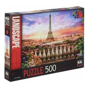 Sunset In Eiffel 500 Parça Puzzle