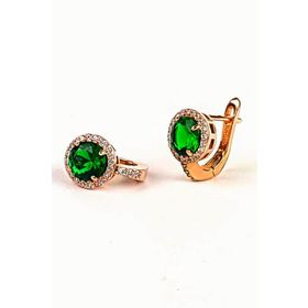 Sunshine SKU2438 Zirkon Taşlı Pırlanta Montürlü Gümüş Küpe