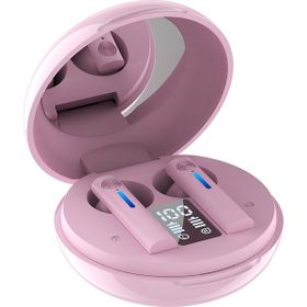 Sunsky T15 Tws Pembe Makyaj Aynalı Bluetooth Kulaklık