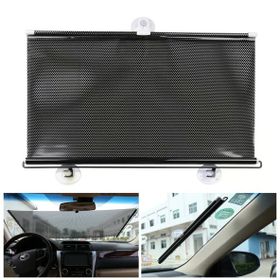 Sunup Sn-22132 40x125 cm Araç İçi Otomatik Geri Sarımlı Katlanabilir Gözenekli Güneşlik