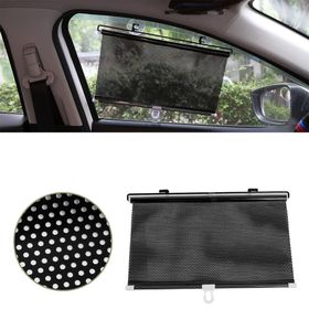 Sunup Sn-22132 40x125 cm Araç İçi Otomatik Geri Sarımlı Katlanabilir Gözenekli Güneşlik