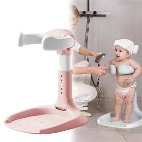 Sunup SN-29260 Pembe Bebek Banyo Yardımcısı - Boy Ayarlı ve Ayaklı Yıkama Standı