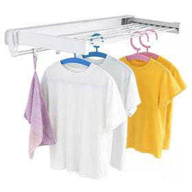 Sunup Sn-37717 Katlanabilir Çamaşır Askılığı Duvara Monte Gizli Balkon Akordeon Kurutma
