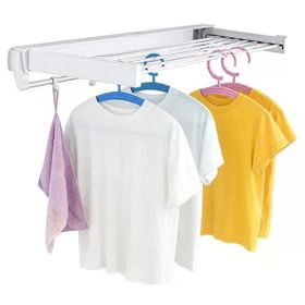 Sunup Sn-37717 Katlanabilir Çamaşır Askılığı Duvara Monte Gizli Balkon Akordeon Kurutma