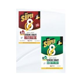 Süper 8. Sınıf Matematik ve Fen Bilimleri Yeni Nesil Deneme Sınavı Seti Nitelik Yayınları