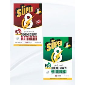 Süper 8. Sınıf Matematik ve Fen Bilimleri Yeni Nesil Deneme Sınavı Seti Nitelik Yayınları