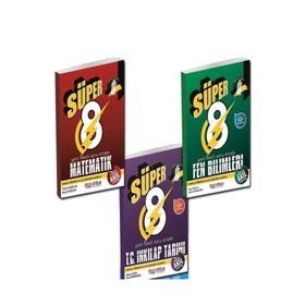 Süper 8. Sınıf Matematik ve Fen Bilimleri Yeni Nesil Deneme Sınavı Seti Nitelik Yayınları