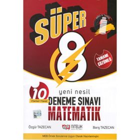 Süper 8. Sınıf Matematik Yeni Nesil Deneme Sınavı Nitelik Yayınları