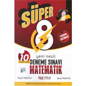 Süper 8. Sınıf Matematik Yeni Nesil Deneme Sınavı Nitelik Yayınları