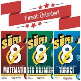 Süper 8. Sınıf Yeni Nesil Soru Bankası 3'lü Set Nitelik Yayınları