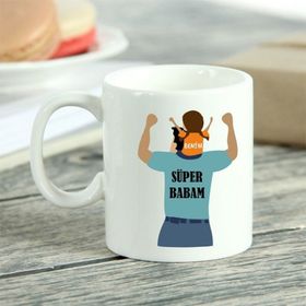 Süper Babam Tasarımlı Kupa Bardak