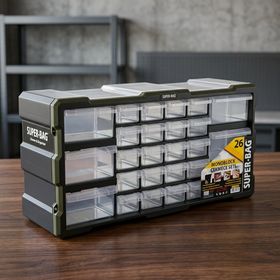 Super-Bag ASR-6004 Yatay Mono Blok Çekmeceli Organizer Çanta