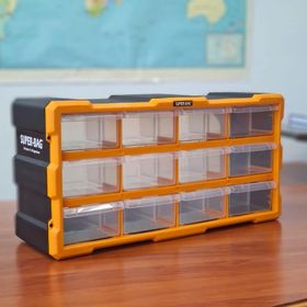 Super-Bag ASR-6005 Yatay Mono Blok 12'li Çekmeceli Organizer