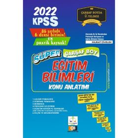 Süper Çarşaf Boy Kpss Eğitim Bilimleri Notları 2022
