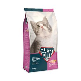 Super Cat 15 kg Tavuklu Yavru Kedi Maması
