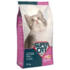 Super Cat 15 kg Tavuklu Yavru Kedi Maması