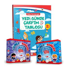 Süper Dahiler Çarpım Tablosu Seti - Dikkat Atölyesi Yayınları