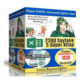 Süper Excel Uzmanlık Eğitim Seti 5 Kitap Enine Boyuna Eğitim