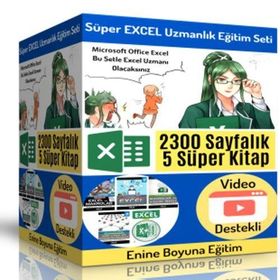 Süper Excel Uzmanlık Eğitim Seti 5 Kitap Enine Boyuna Eğitim