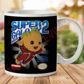 Super Galaxy Bros Groot Guardians of the Galaxy Baskılı Kupa