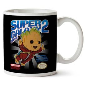 Super Galaxy Bros Groot Guardians of the Galaxy Baskılı Kupa